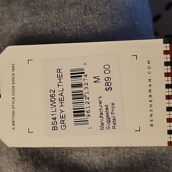 BEN SHERMAN MEN' LONG SLEEVE SHIRT GRAY SIZE M - Picture 15 of 15